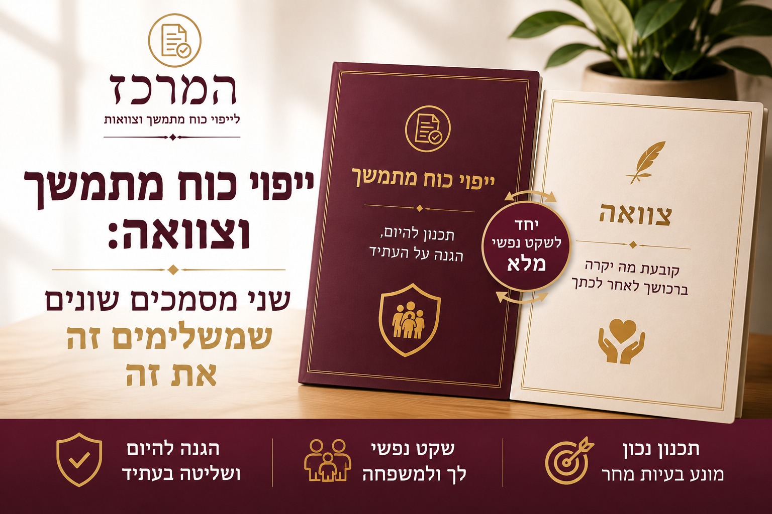 ייפוי כוח מתמשך וצוואה: שני מסמכים שונים שמשלימים זה את זה